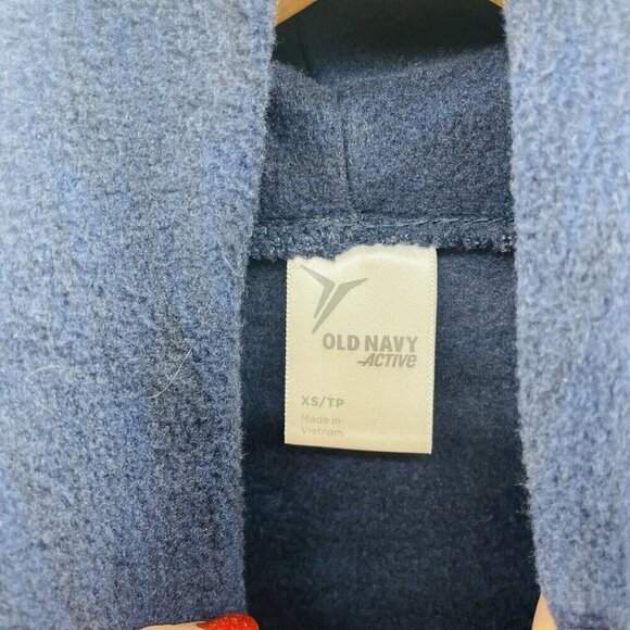 Old Navy Active Womens Size XS Funnel Neck Fleece Pullover Sweatshirt in Blue - Picture 5 of 7